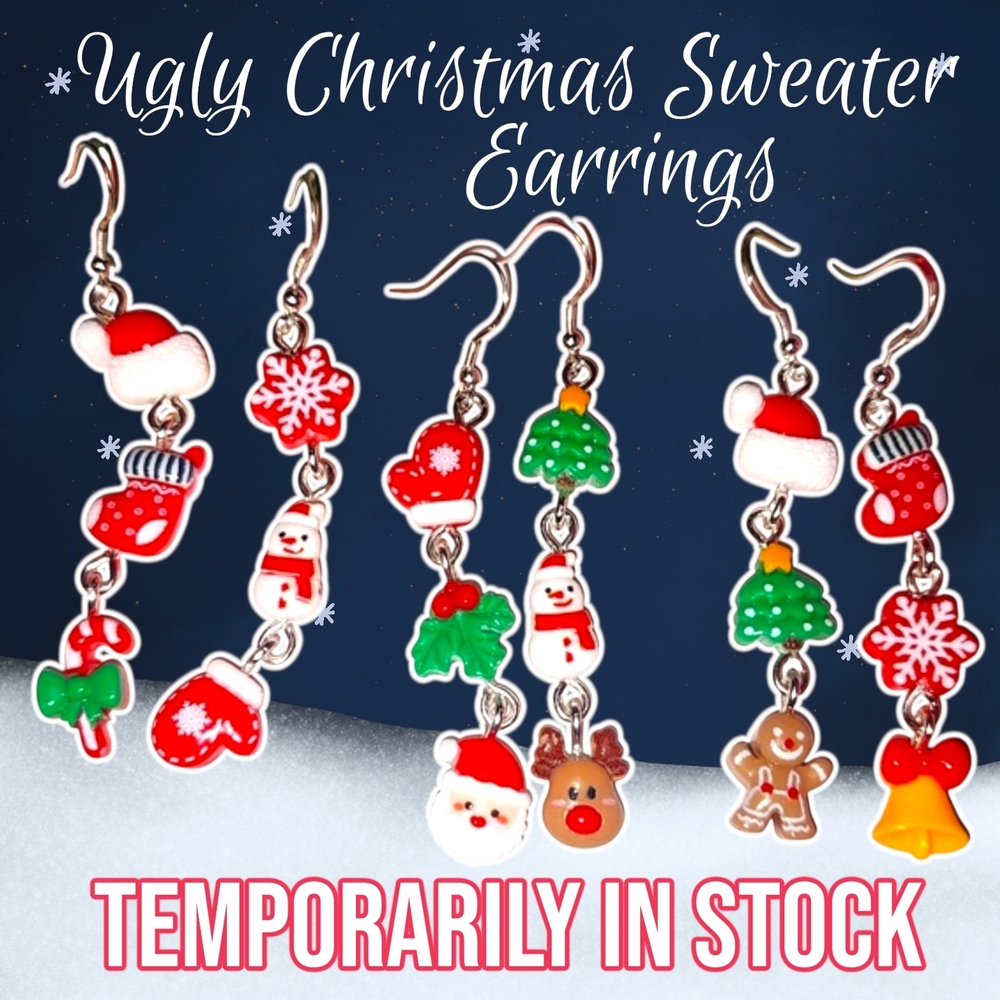 UGLY SWEATER CHRISTMAS EARRINGS (Back In Stock)